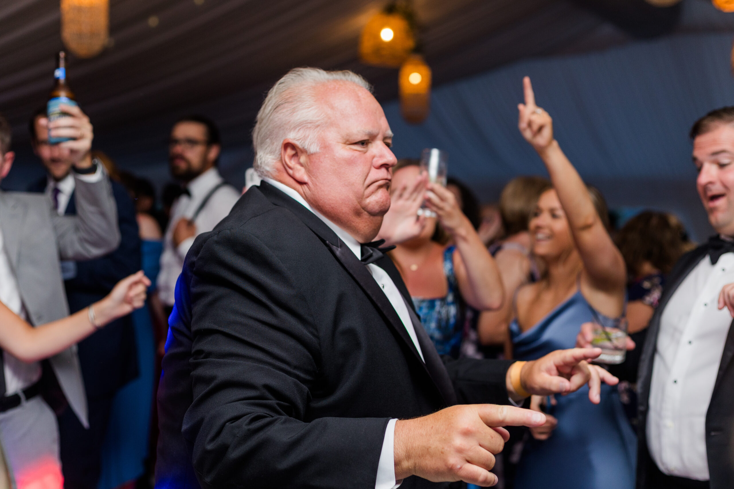 The party at a Lake George wedding in Bolton Landing ny