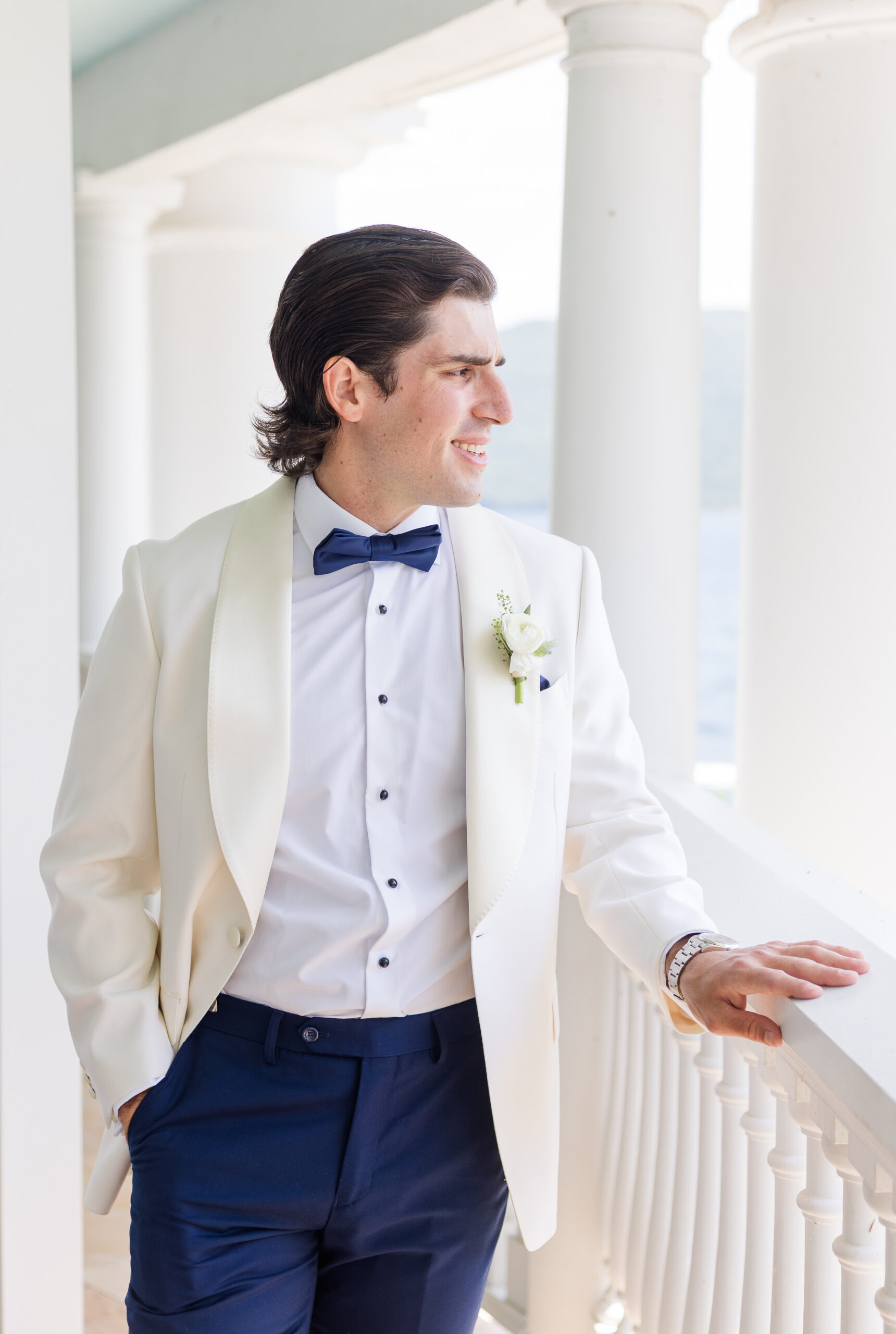 Coastal inspired summer wedding in Bolton Landing NY at the Sagamore Resort on Lake George