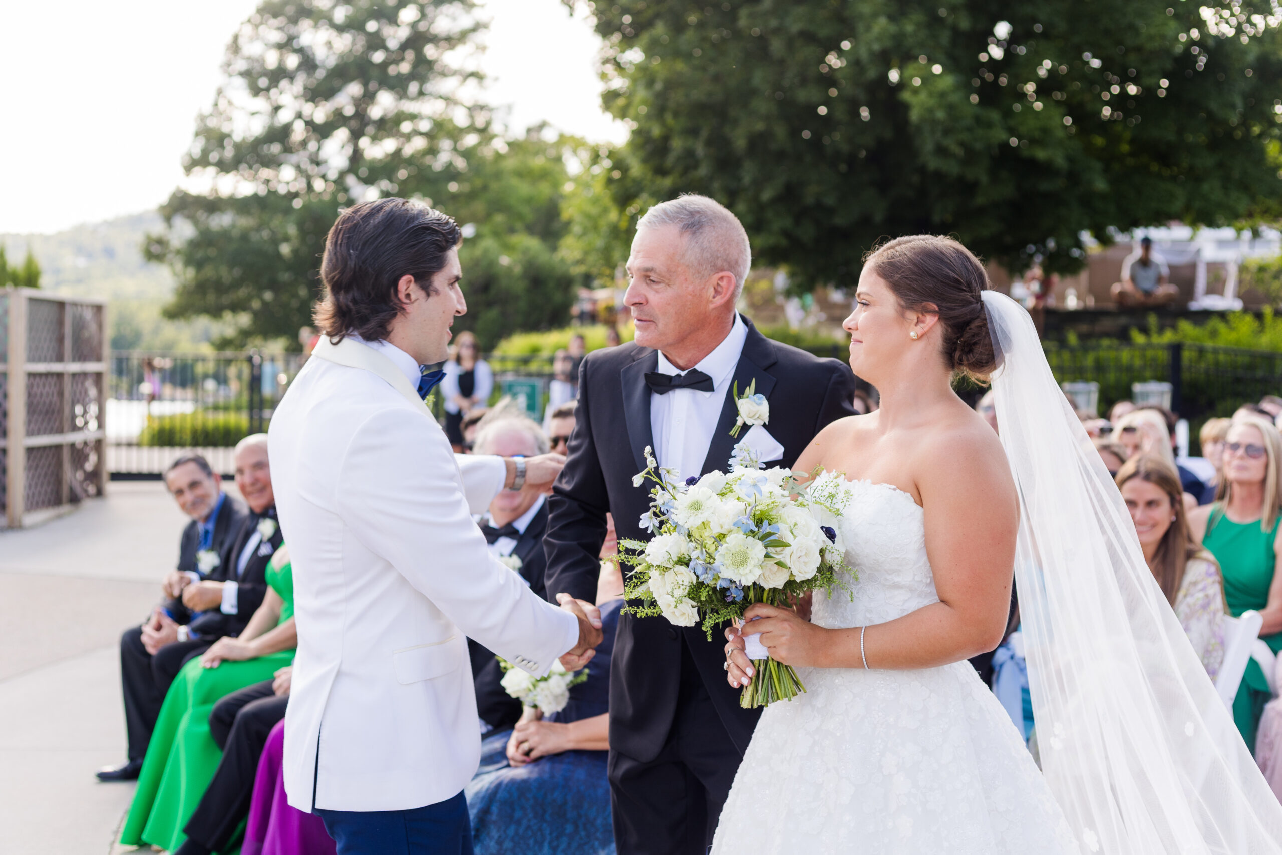 Coastal inspired summer wedding in Bolton Landing NY at the Sagamore Resort on Lake George